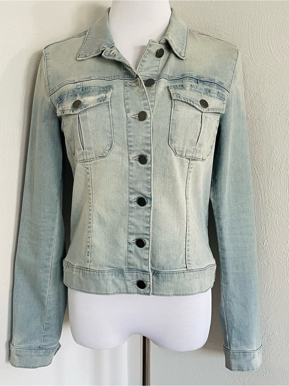 KUT from the Kloth Classic Light Wash Denim Jacket - Size M
